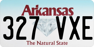 AR license plate 327VXE