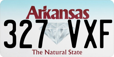 AR license plate 327VXF