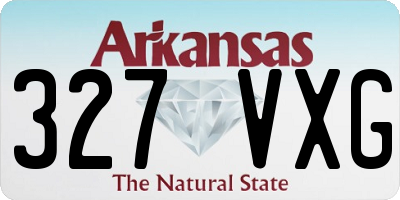 AR license plate 327VXG
