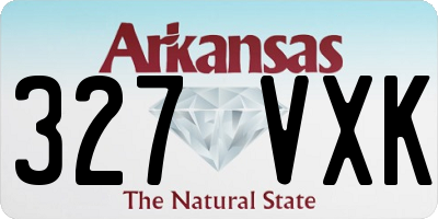 AR license plate 327VXK