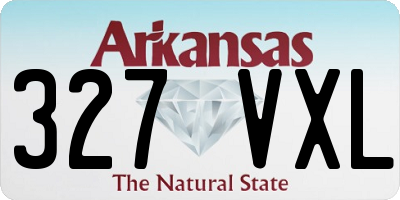 AR license plate 327VXL