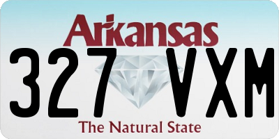 AR license plate 327VXM