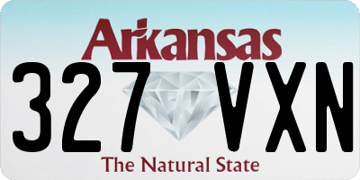 AR license plate 327VXN