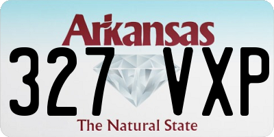 AR license plate 327VXP