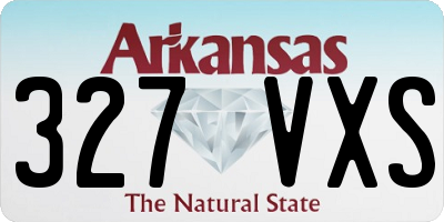 AR license plate 327VXS