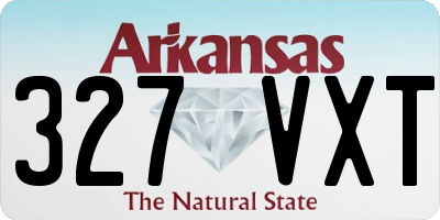 AR license plate 327VXT