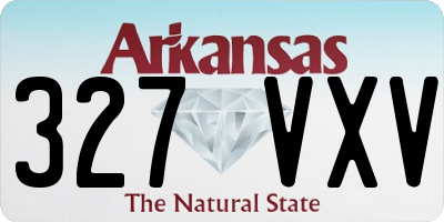 AR license plate 327VXV