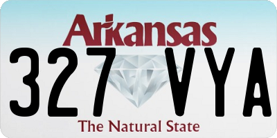 AR license plate 327VYA