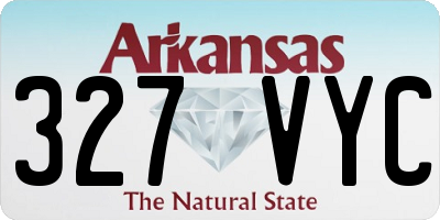 AR license plate 327VYC