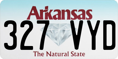 AR license plate 327VYD