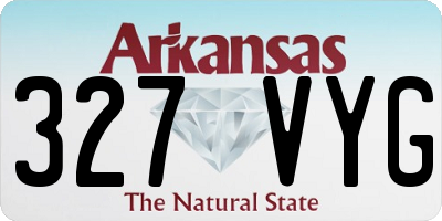 AR license plate 327VYG