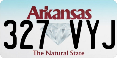 AR license plate 327VYJ