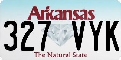 AR license plate 327VYK