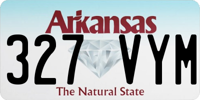 AR license plate 327VYM
