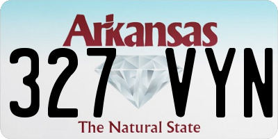 AR license plate 327VYN