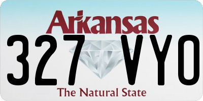 AR license plate 327VYO
