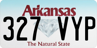 AR license plate 327VYP