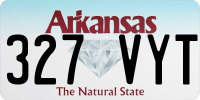 AR license plate 327VYT