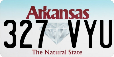 AR license plate 327VYU