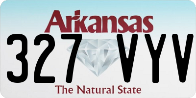 AR license plate 327VYV