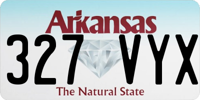 AR license plate 327VYX