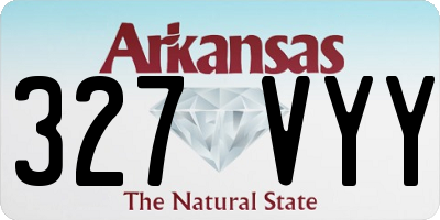 AR license plate 327VYY