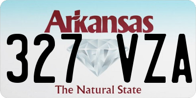 AR license plate 327VZA