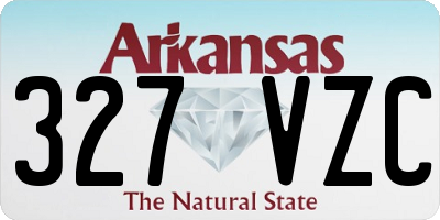 AR license plate 327VZC