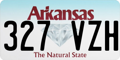 AR license plate 327VZH