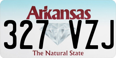 AR license plate 327VZJ