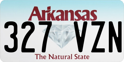 AR license plate 327VZN