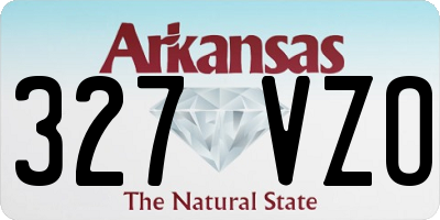 AR license plate 327VZO