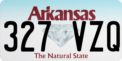 AR license plate 327VZQ