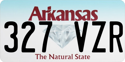 AR license plate 327VZR