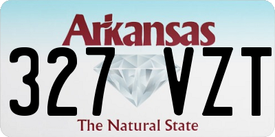 AR license plate 327VZT