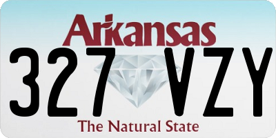 AR license plate 327VZY