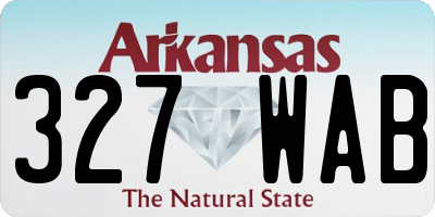 AR license plate 327WAB