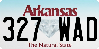 AR license plate 327WAD