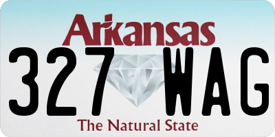 AR license plate 327WAG