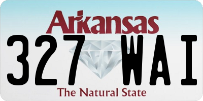 AR license plate 327WAI