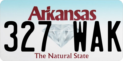 AR license plate 327WAK