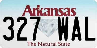 AR license plate 327WAL