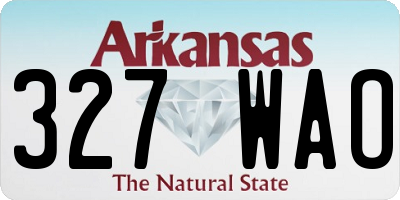 AR license plate 327WAO