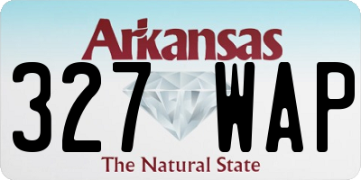 AR license plate 327WAP