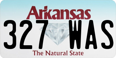 AR license plate 327WAS