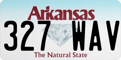 AR license plate 327WAV