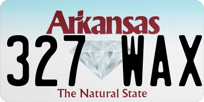 AR license plate 327WAX