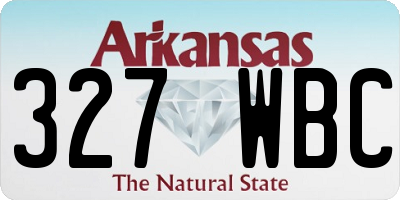 AR license plate 327WBC