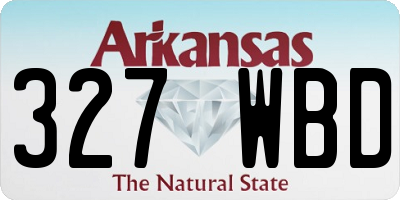 AR license plate 327WBD