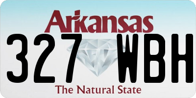 AR license plate 327WBH